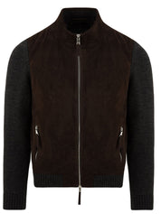 Giubbotto THE JACK LEATHERS Uomo FRANCIS KNIT Marrone