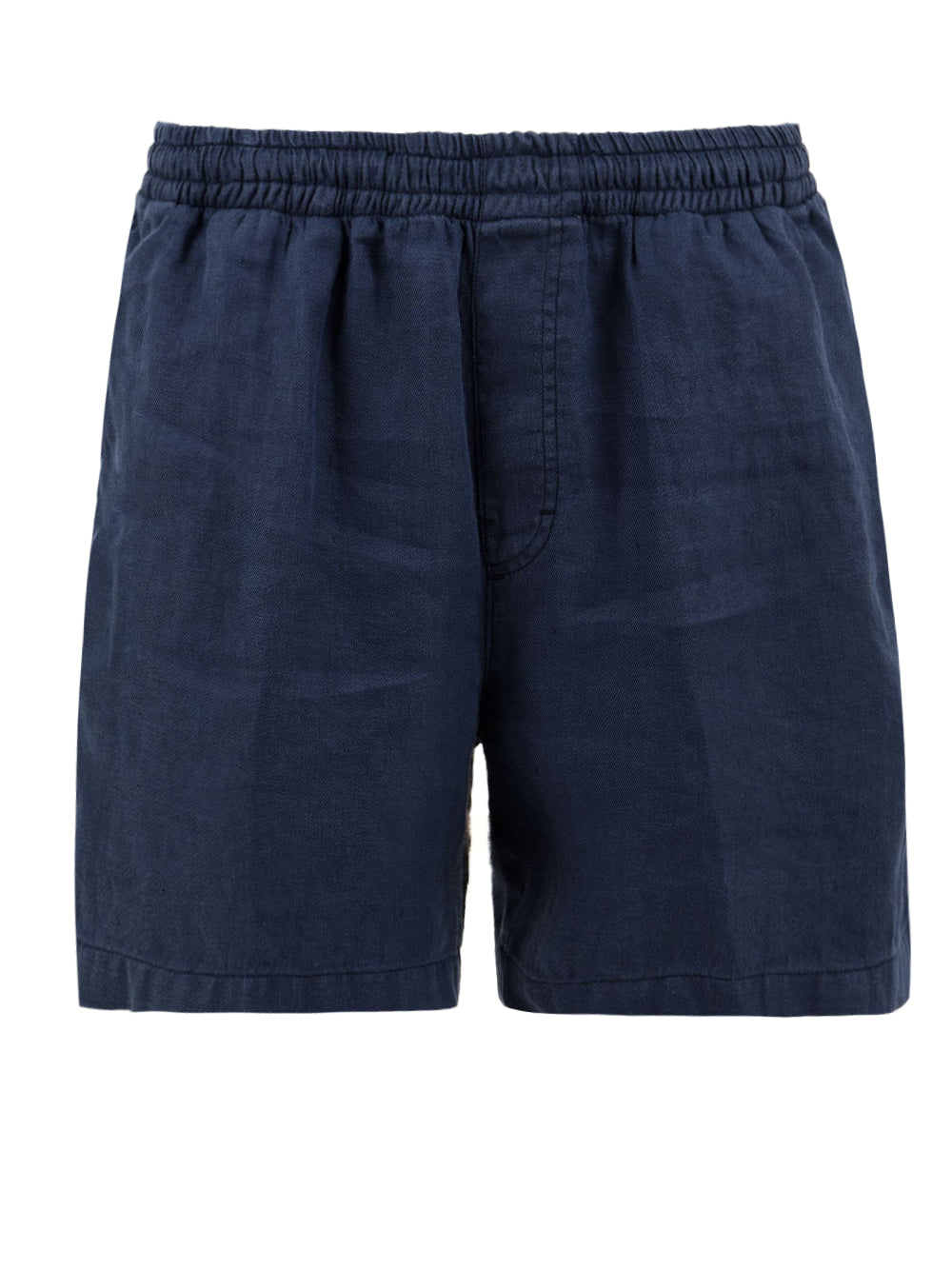 Shorts Uomo in canapa naturale blu con tasche