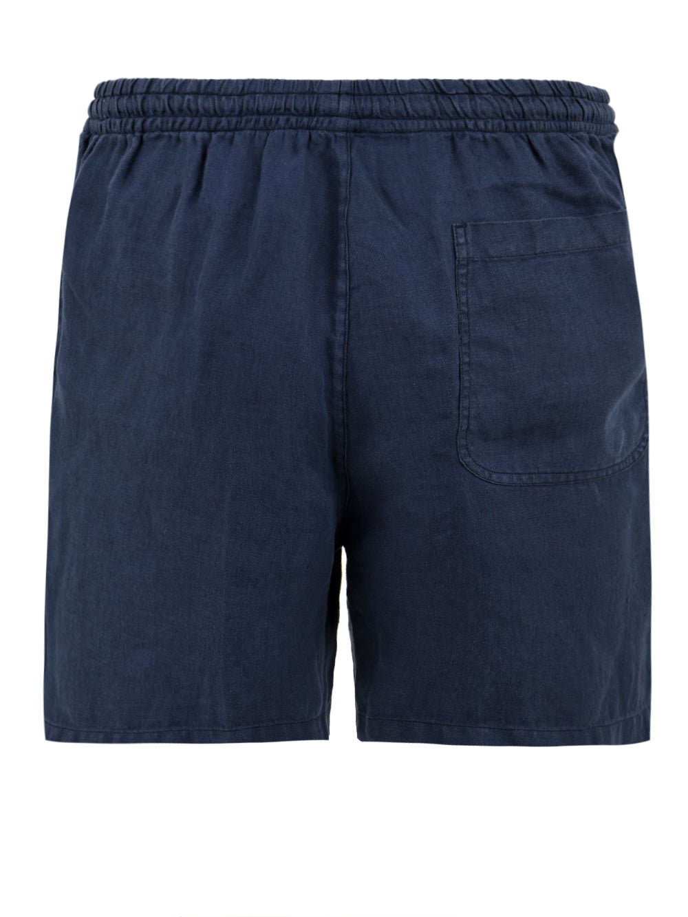 Shorts Uomo in canapa naturale blu con tasche