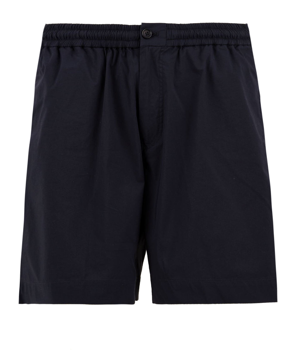 Shorts Uomo in misto cotone blu vestibilità ampia