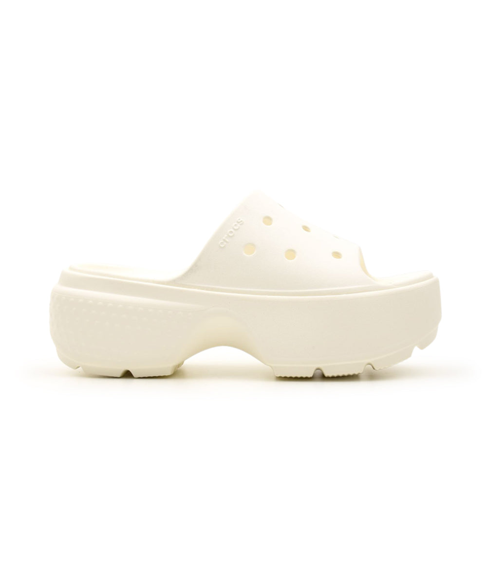 Sandalo unisex Stomp Slide con tacchetti bianco