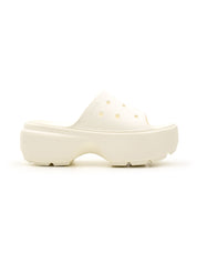 Sandalo unisex Stomp Slide con tacchetti bianco