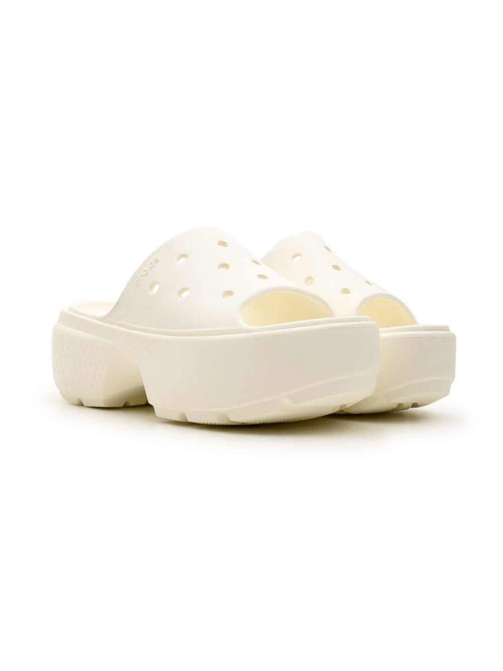 Sandalo unisex Stomp Slide con tacchetti bianco