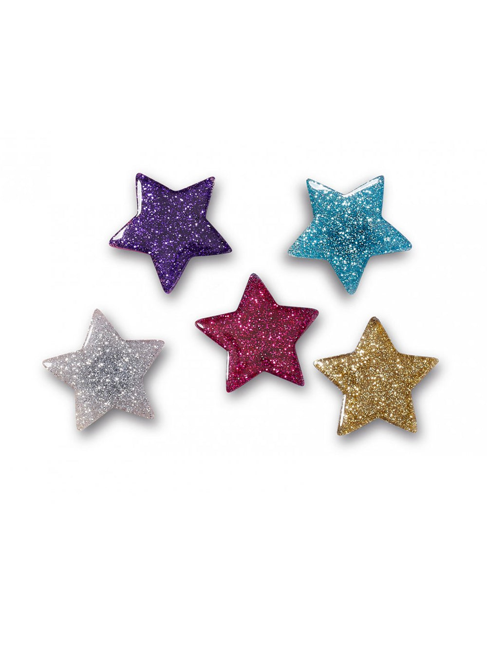 Spilla unisex Glitter Stars multicolore