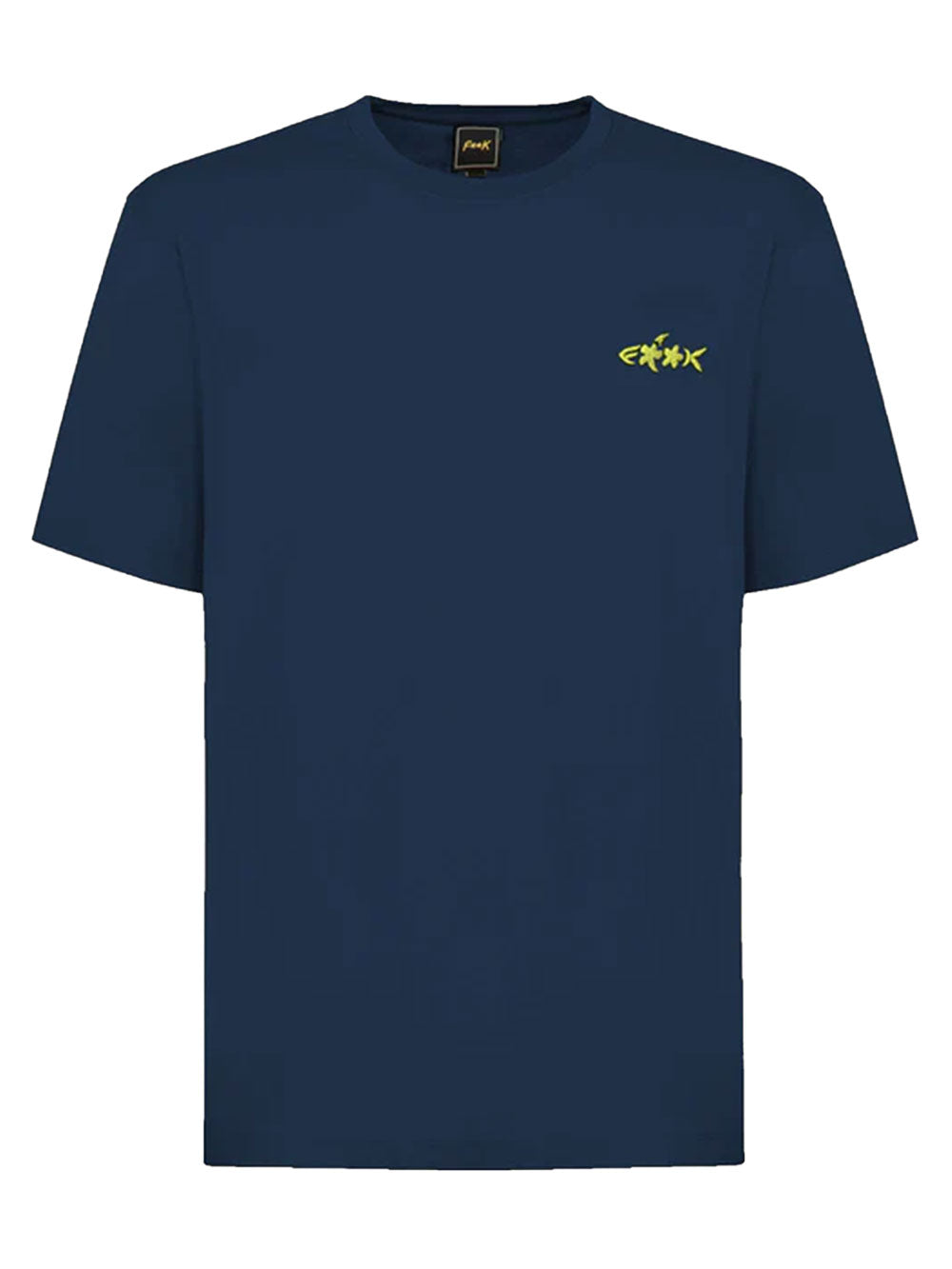 Blue men's t-shirt with logo