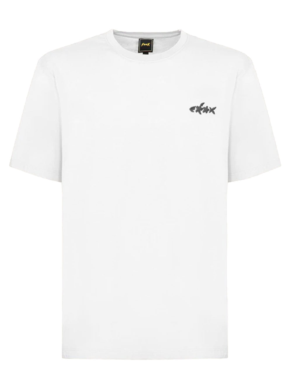 White men's t-shirt with logo