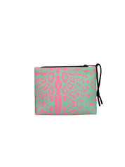 Pochette donna fantasia animalier con logo