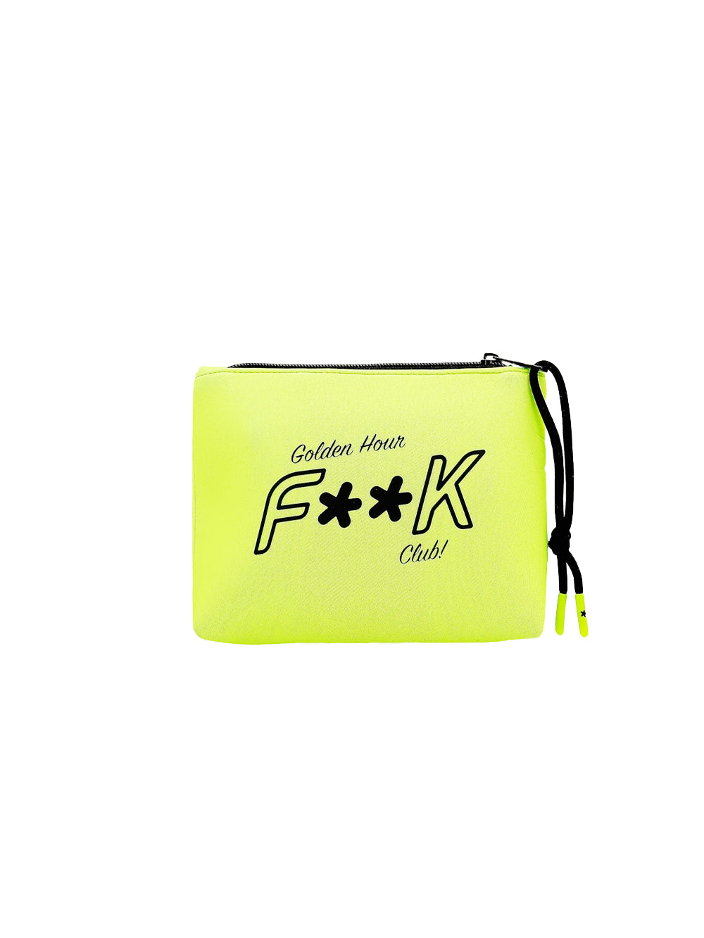 Women's yellow beach clutch bag