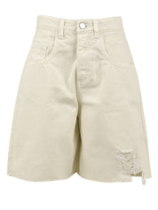 Shorts ICON DENIM LOS ANGELES Donna LEA ID8060 WHC Bianco