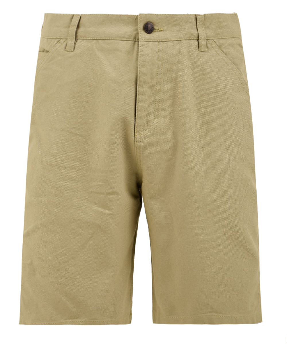 Shorts uomo Work in cotone beige con logo