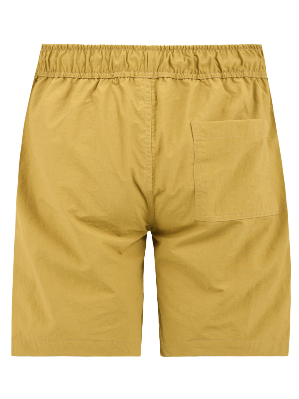 Shorts unisex in cotone con laccio regolabile giallo