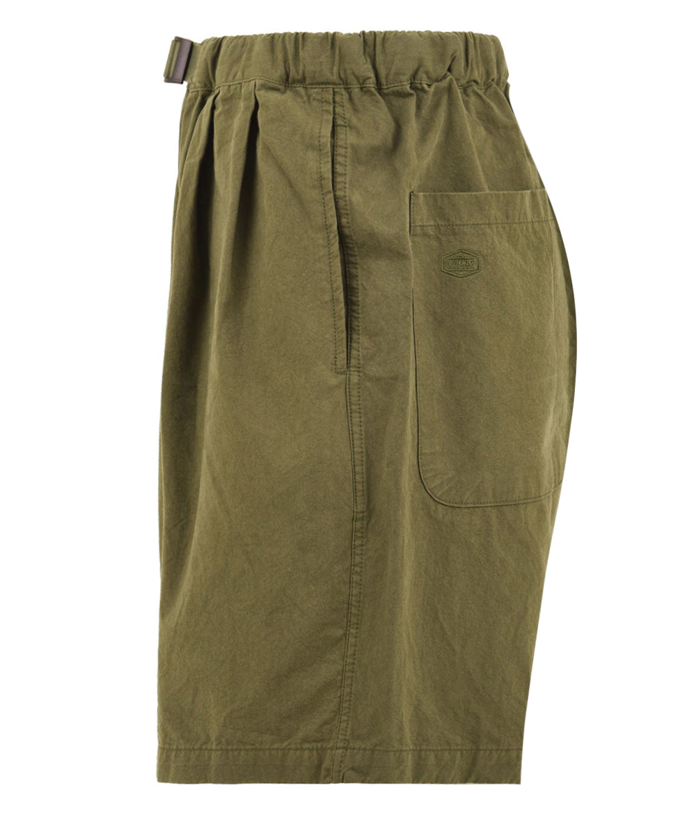 Shorts unisex con cintura in cotone verdi