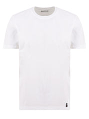 T-shirt uomo Siput in cotone bianco con spacchi