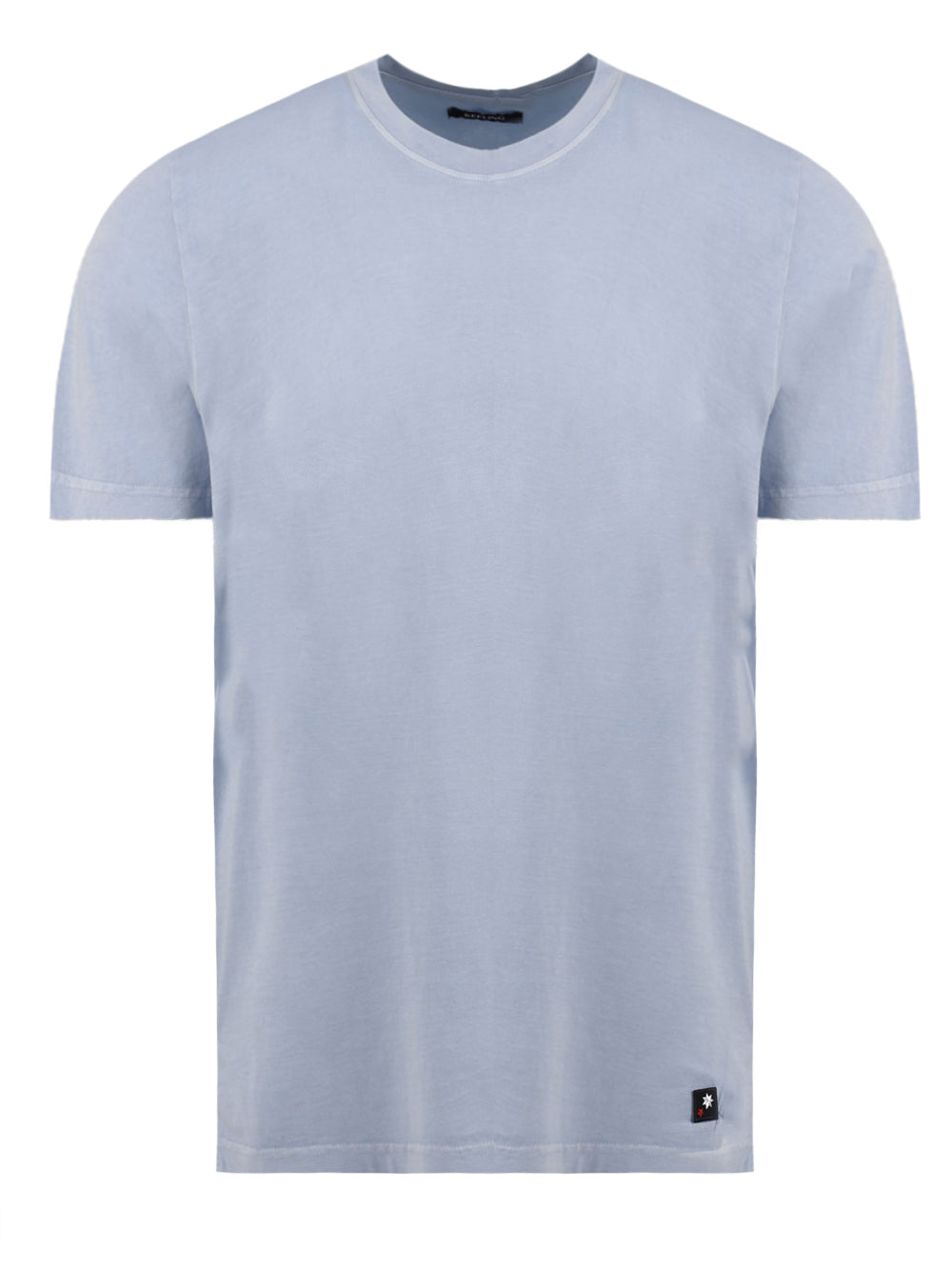 T-shirt uomo Siput con etichetta e spacchi celeste