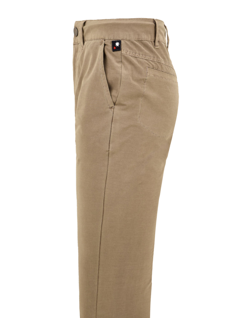 Pantalone uomo Praslin in cotone beige e logo