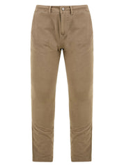 Pantalone uomo Praslin in cotone beige e logo