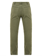 Pantalone uomo Praslin in cotone verde con logo