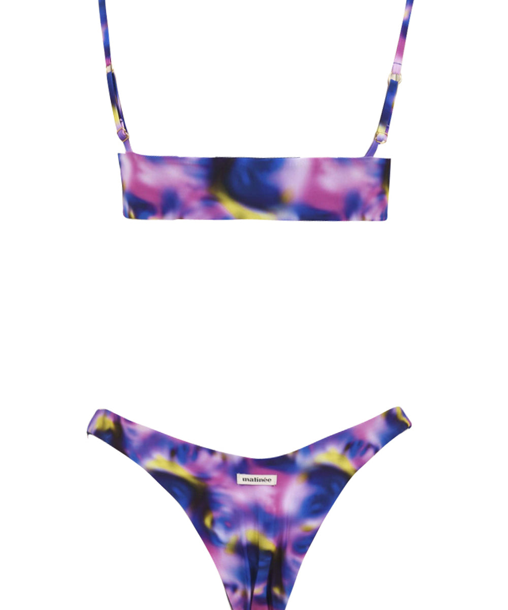 Costume Donna Dora Tie Dye stampa viola regolabile