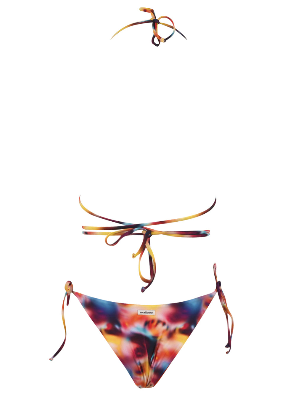 Costume Donna Kate Tie Dye con lacci arancione