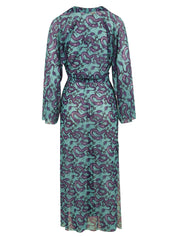 Kimono Donna Sara Drago verde con cintura