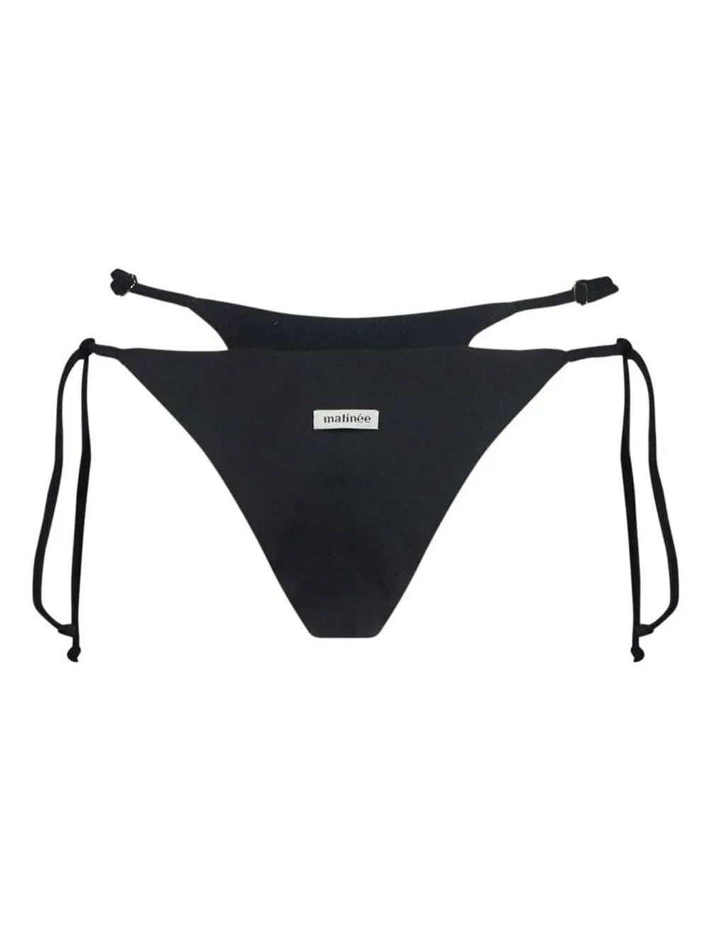 Costume Donna Angele doppio slip nero con lacci