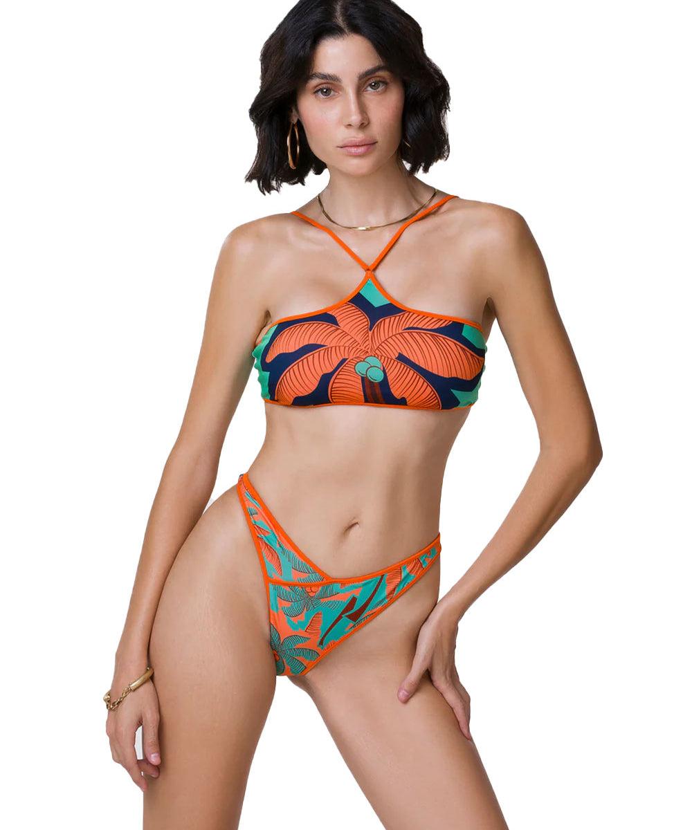 Costume donna Exotic fantasia con top a fascia e slip americano