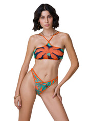 Costume donna Exotic fantasia con top a fascia e slip americano