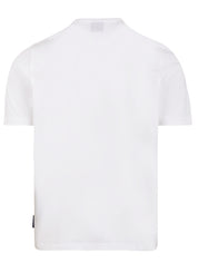 T-shirt uomo con stampa grafica bianca in cotone