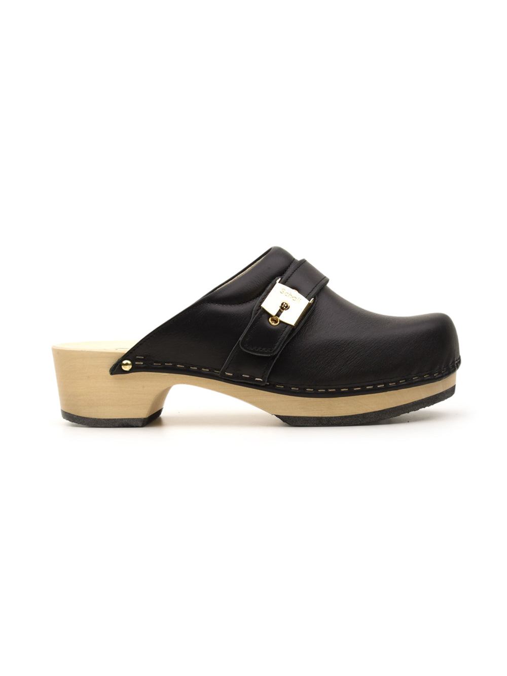 Sabot Donna Pescura Clog 50 in pelle nero