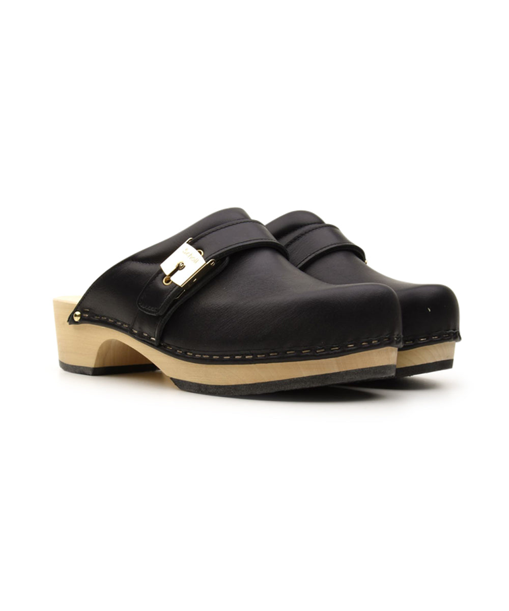 Sabot Donna Pescura Clog 50 in pelle nero