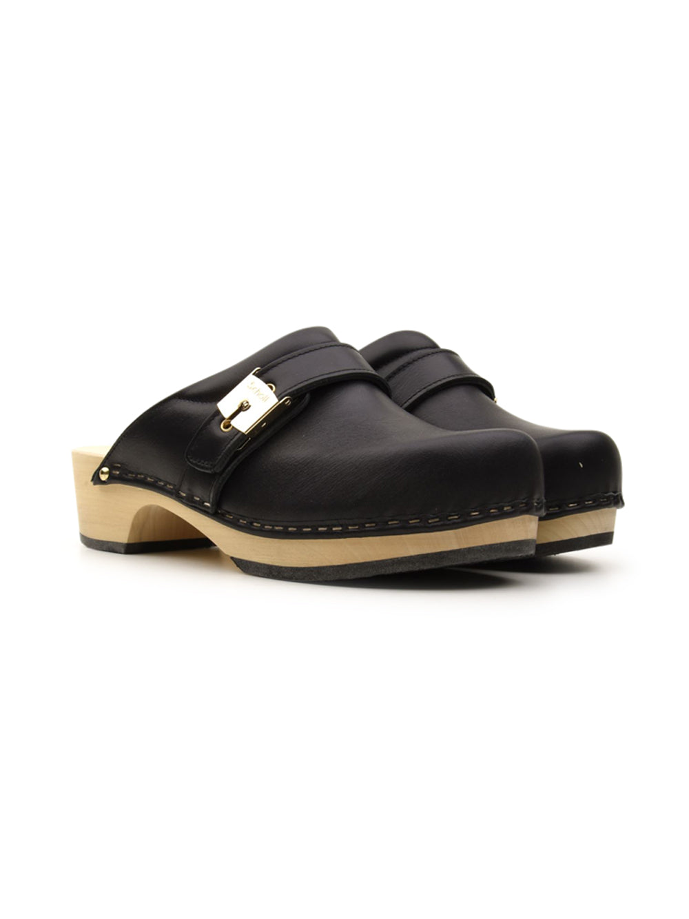 Sabot Donna Pescura Clog 50 in pelle nero