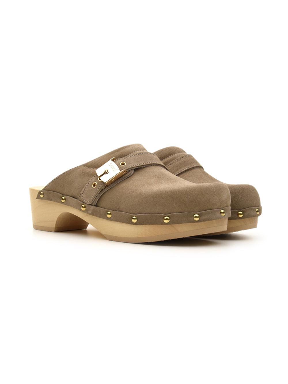 Sabot Donna Pescura Clog 50 in pelle scamosciata beige