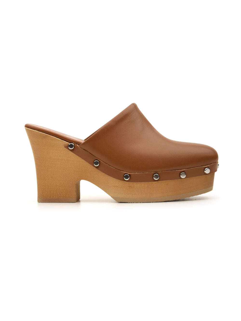 Sabot Donna Pescura Rachel in pelle marrone