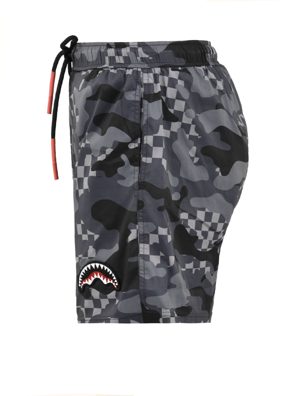 Costume uomo con stampa camouflage e logo laterale