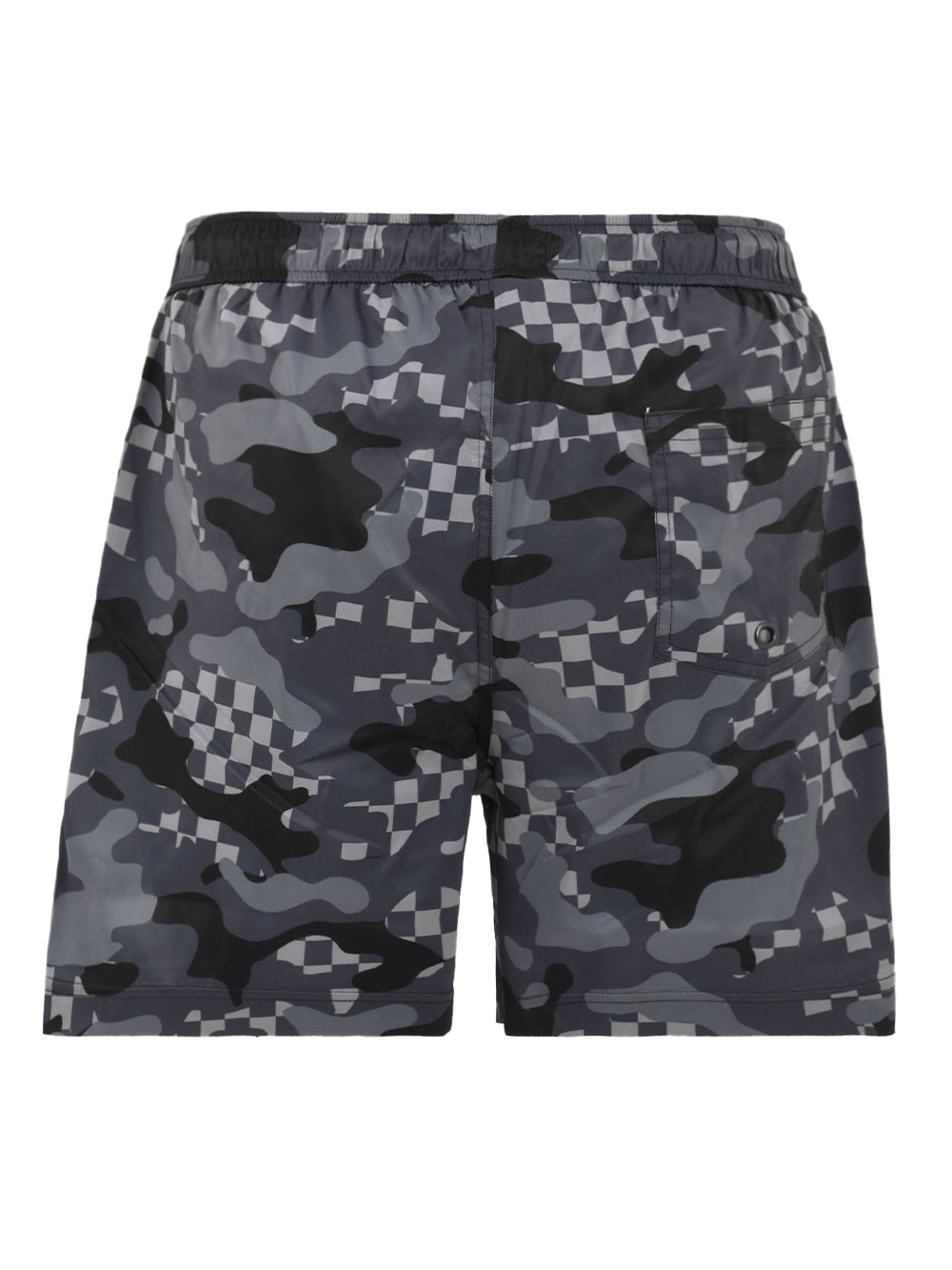 Costume uomo con stampa camouflage e logo laterale