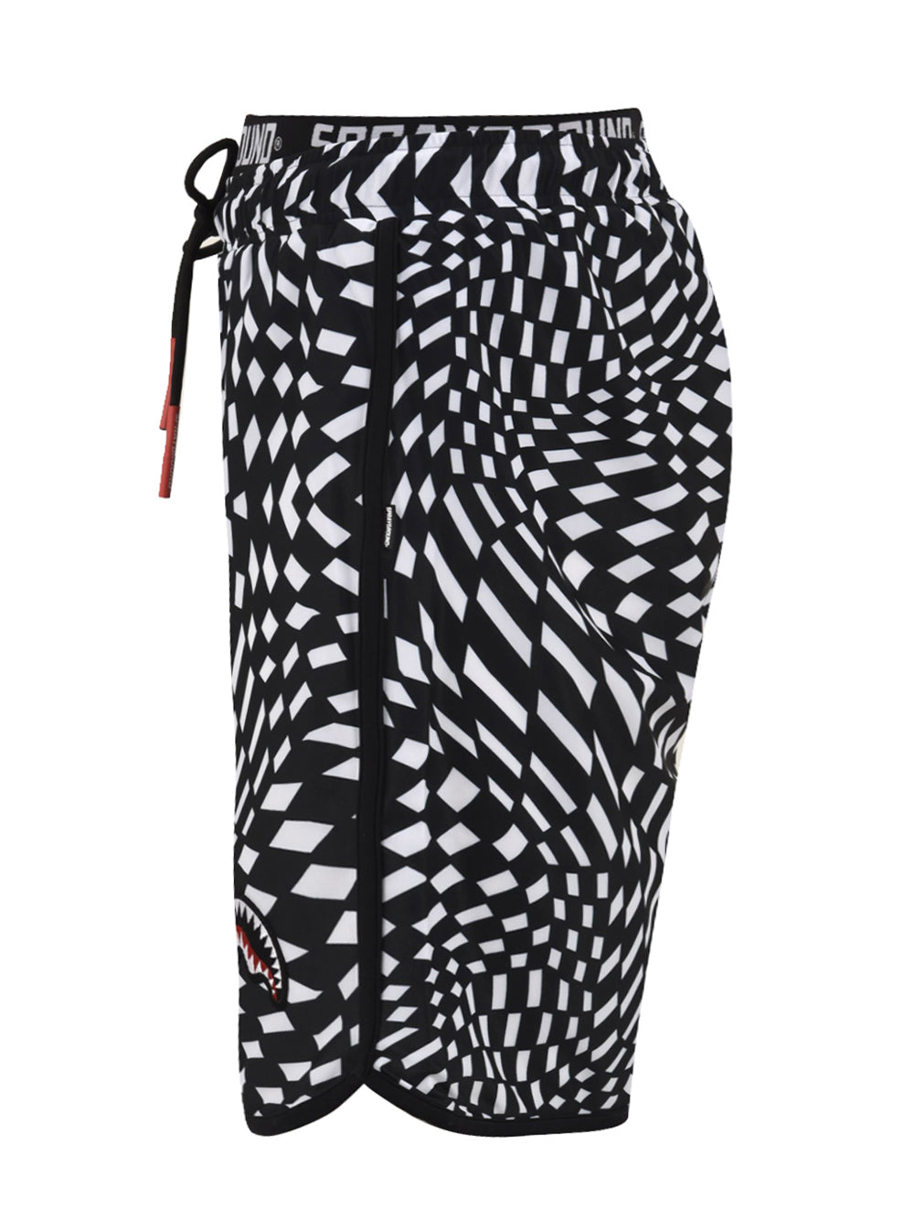 Costume uomo Sprayground a quadratini bianco e nero