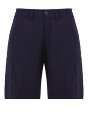 Shorts uomo blu con tasche cargo in cotone