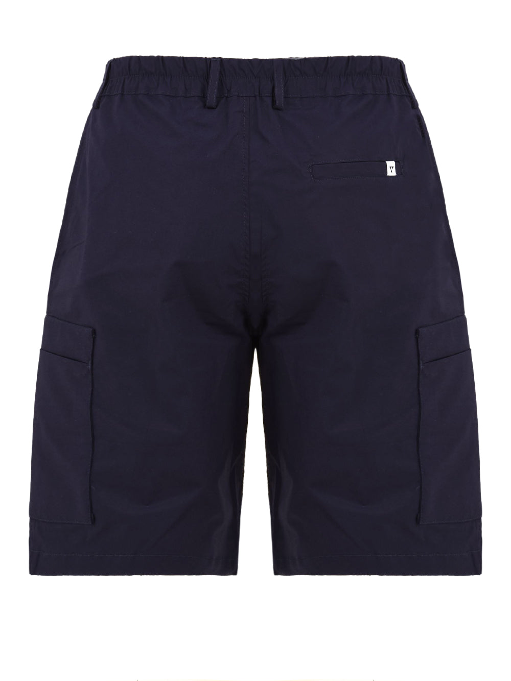 Shorts uomo blu con tasche cargo in cotone