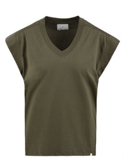 T-shirt Donna Woc con scollo a v