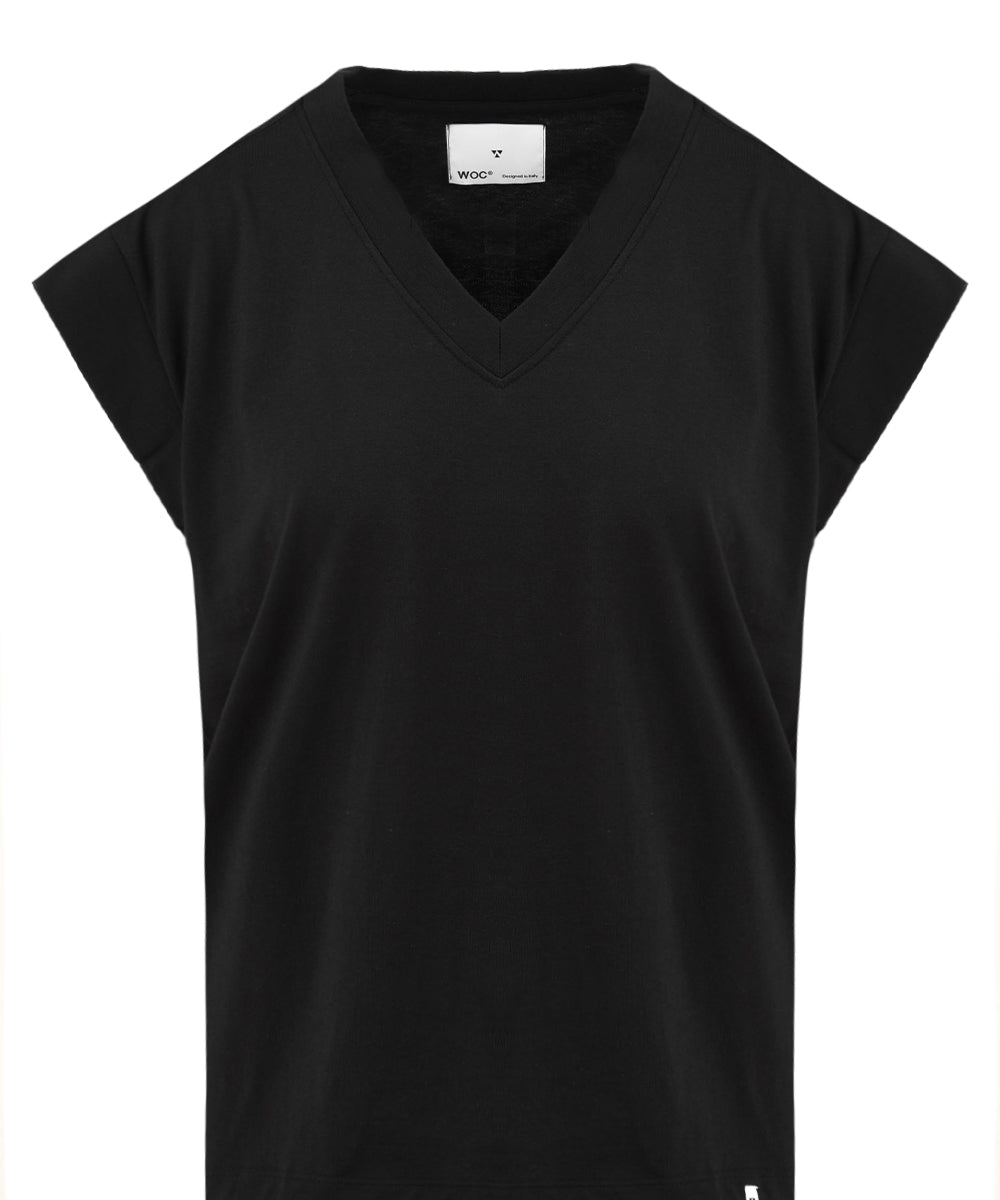 T-shirt nera Woc Donna