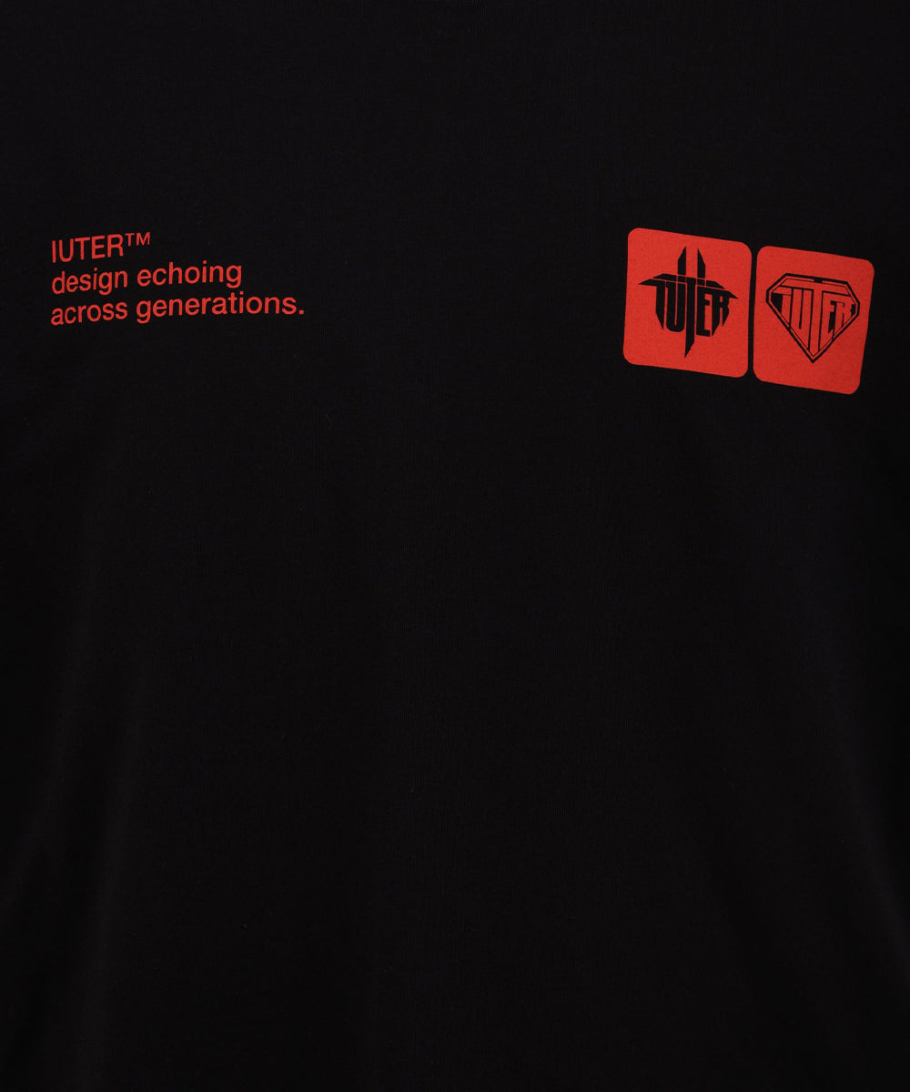 T-shirt IUTER Uomo 25SITS02 Nero