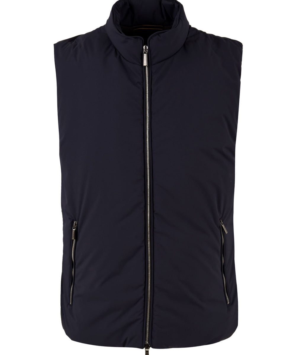 Gilet Uomo idrorepellente con una lieve imbottitura