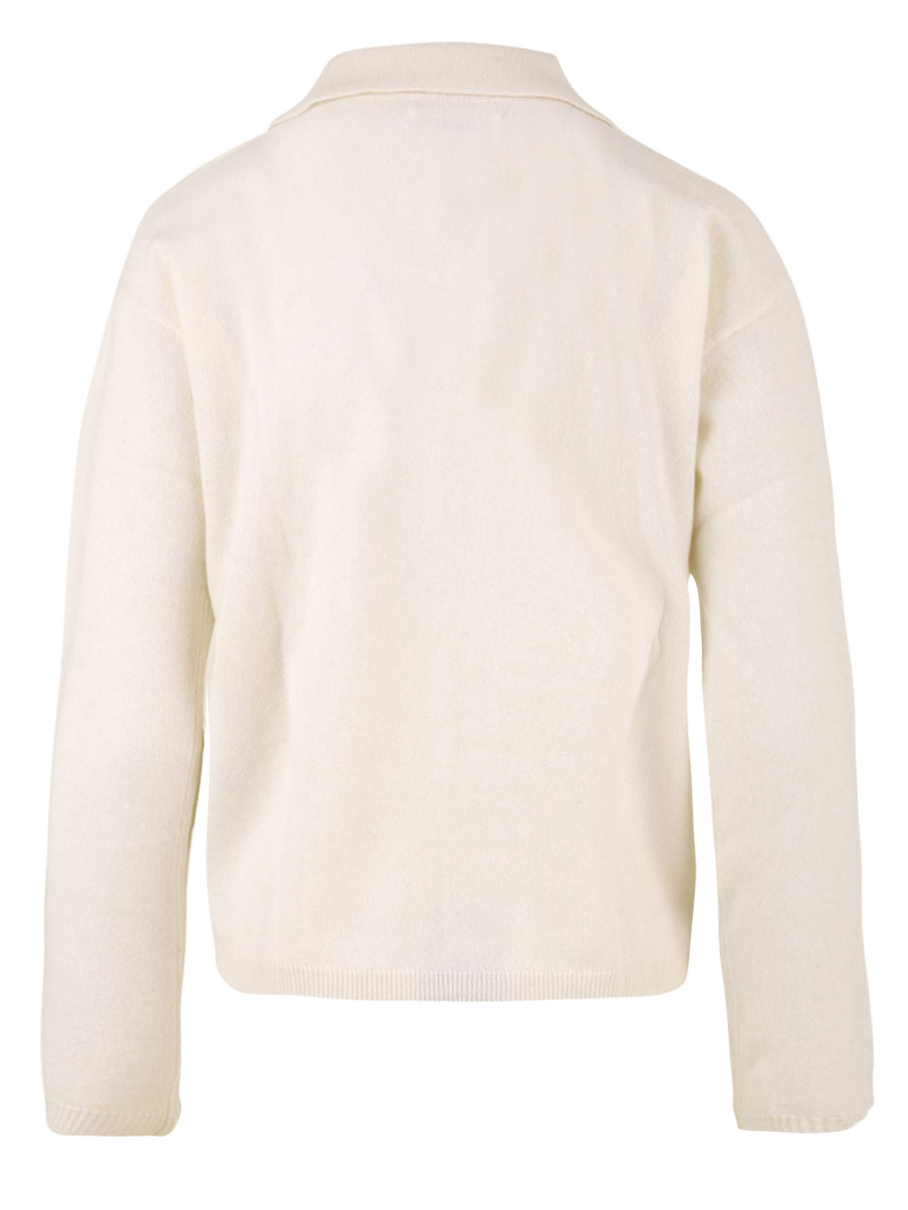 Maglione bianco da donna Polana, Not Shy, retro