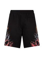 Shorts PHOBIA Uomo PH00121 Black Red Grey Orange lightning